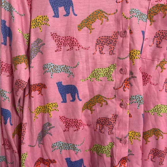 SSYS Colorful CHEETAH Animal Print PINK Pajama Set SIZE SMALL - Picture 3 of 8